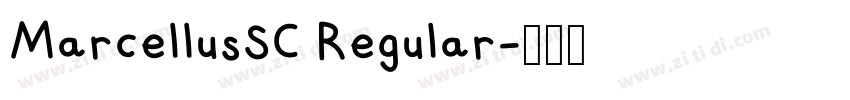 MarcellusSC Regular字体转换